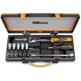   920TX/C17 6 csavarhúzóbetét, 6 Dugókulcs Torx®-csavarokhoz és 4 tartozék fémdobozban - Beta - 009200989