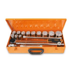  928A/C12 12 hatlapú Dugókulcs és 5 tartozék, fémdobozban - Beta - 009280955