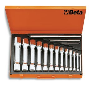   930/C13 13 részes erősített tizenkétszögű csőkulcs szerszám készlet kofferban - Beta - 009300098