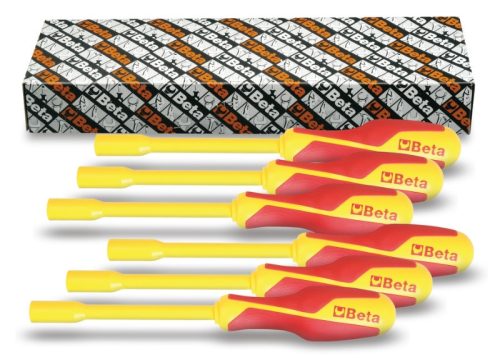 943MQ/S6 6 részes dugókulcs-csavarhúzó szerszám készlet nyéllel - Beta - 009430250