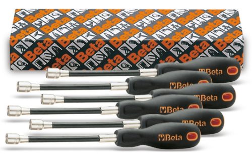 943FL/S6 6 részes flexibilis dugókulcs-csavarhúzó szerszám készlet nyéllel - Beta - 009430320