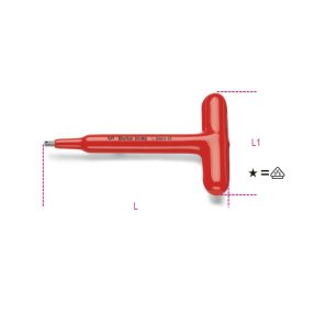   951MQ/3 T-SZÁRÚ IMBUSZKULCS, SZIGETELT, 3 MM - Beta - 009510703