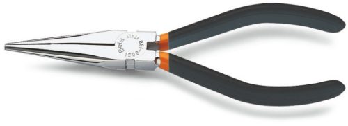 1009 160 Extra hosszú, félkerekcsőrű műszerészfogó kétrétegű csúszásmentes PVC-bevonattal - Beta - 010090006