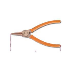   1036BA 200 szikramentes fogó egyenes csőrrel rugalmas biztosító gyűrűkhöz, tengelyekhez PVC bevonatú nyéllel - Beta - 010360820