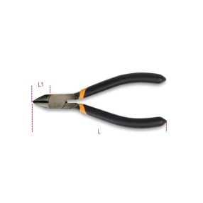   1081 Csípőfogó félkör vágóéllel, 2 rétegű csúszásmentes PVC burkolattal - Beta - 010810130