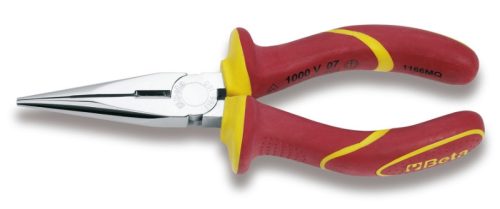 1166MQ 160 Egyenes félkerekcsőrű fogó, extra hosszú, krómozott - Beta - 011660096