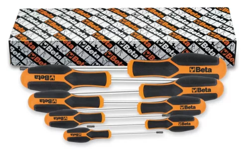 1228RTX/S8 TR9-TR40 Morphos Torx® csavarhúzó biztonsági furatos készlet 8 részes - Beta - 012280208