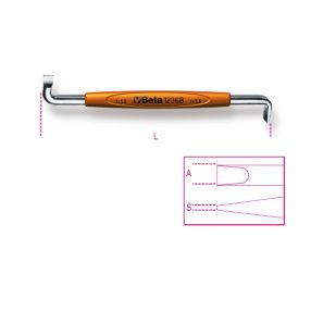 1236B 1x5,5 Sarokcsavarhúzó hasítottfejű csavarokhoz - Beta - 012360202   1236B 1x5,5 Sarokcsavarhúzó hasítottfejű csavarokhoz - Beta - 012360202