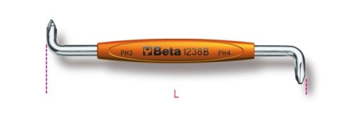 1238B 3-4 Sarokcsavarhúzó Phillips®-csavarokhoz - Beta - 012380203