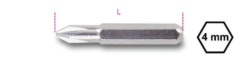 1256PH 0 Csavarhúzóbetét 4 mm Phillips®-csavarokhoz - Beta - 012560013