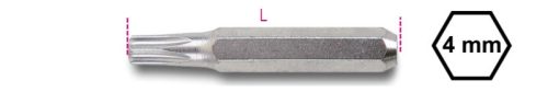 1256TX 3 Csavarhúzóbetét 4 mm Torx®-csavarokhoz - Beta - 012560041