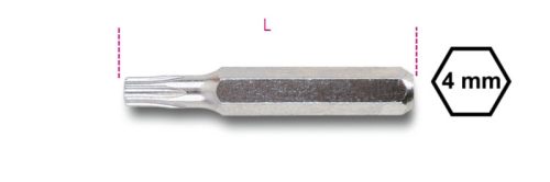1256RTX 6 Csavarhúzóbetét 4 mm Tamper Resistant Torx®-csavarokhoz - Beta - 012560051