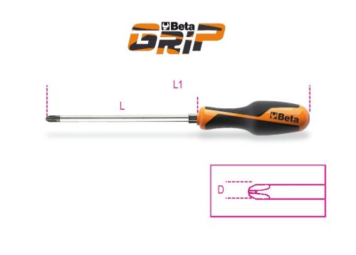 1262E 10x200 Phillips®-csavarhúzó, hatszögű penge - Beta - 012620159