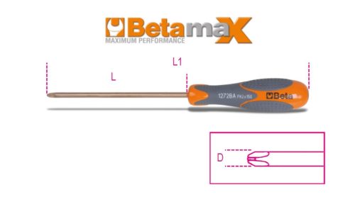 1272BA 1X5X100 Csavarhúzó Phillips®-csavarokhoz, szikramentes - Beta - 012720801