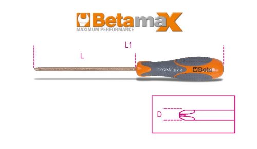 1272BA 2X6X150 Csavarhúzó Phillips®-csavarokhoz, szikramentes - Beta - 012720802