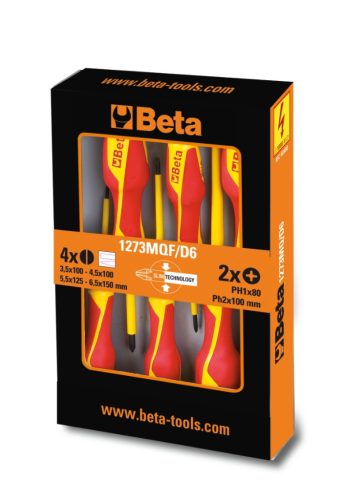 1273MQF/D6 csavarhúzó készlet, szigetelt - Beta - 012730606