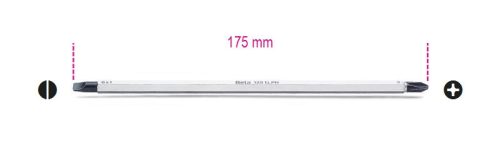 1281LPH/2 Cserélhető csavarhúzószár hasítottfejű és Phillips®-csavarokhoz - Beta - 012810322