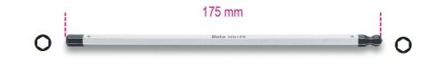 1281PE 5 Cserélhető csavarhúzószár gömbölyű fejjel - Beta - 012810345