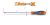 1297Tx-L/20 Imbusz csavarhúzó Torx® csavarokhoz, hosszú krómozott, fekete fej - Beta - 012970120