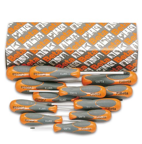 1297Tx/S12 12 részes imbusz-csavarhúzó szerszám készlet Torx® csavarokhoz - Beta - 012970312