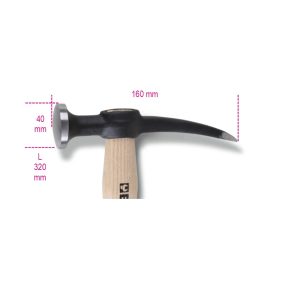   1345 Karosszériakalapács, kerek domború fejjel, fanyéllel - Beta - 013450010