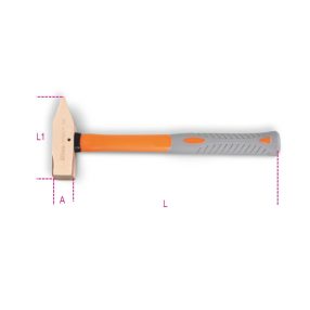   1370BA/PL 500 Szikramentes lakatos kalapács, műanyag nyéllel - Beta - 013700815