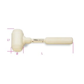   1391A 1000 Csempéző kalapács, fehér gumiból - Beta - 013910210