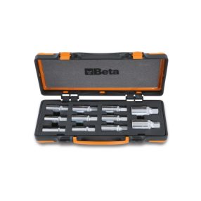   1433/C11 11 darabos tőcsavarkihajtó készlet, 1/2" lágy hőformált tálcában, fémdobozban - Beta - 014330311