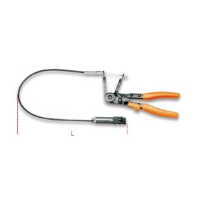   1472AUP Automata tömlőbillincsfogó hosszított, barnított, PVC-bevonatú zárral - Beta - 014720105