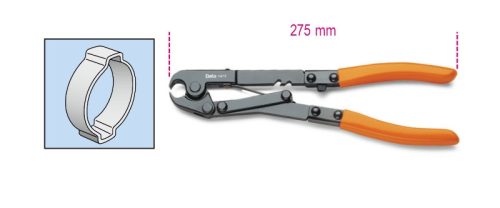 1473 275 OETIKER® bilincsfogó barnított, PVC-bevonatú szárral - Beta - 014730001