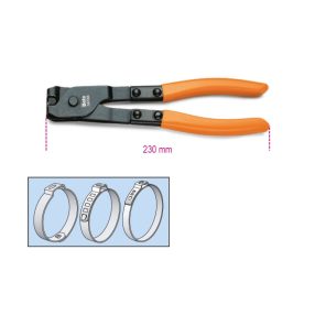   1473A OETIKER® szemesbilincs összehúzó fogó, barnított, PVC-bevonatú szárral - Beta - 014730010