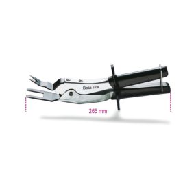   1478 Áttételes kárpitpatent kiszedő fogó, krómozott, PVC-bevonatú szárral - Beta - 014780001