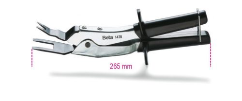 1478 Áttételes kárpitpatent kiszedő fogó, krómozott, PVC-bevonatú szárral - Beta - 014780001