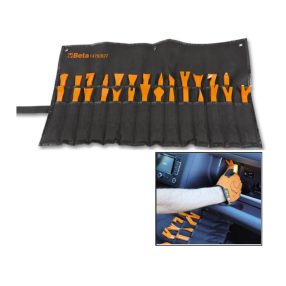 1479/B27 27 darabos nylon szerszámkészlet kárpitpatentekhez, és műanyagokon és tömítéseken történő munkavégzéshez felfüggeszthető tartóban - Beta - 014790407   1479/B27 27 darabos nylon szerszámkészlet kárpitpatentekhez, és műanyagokon és tömítéseken történő munkavégzéshez felfüggeszthető tartóban - Beta - 014790407