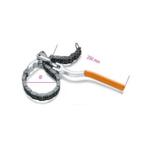 1488 Olajszűrőleszedő dupla lánccal, krómozott - Beta - 014880001   1488 Olajszűrőleszedő dupla lánccal, krómozott - Beta - 014880001