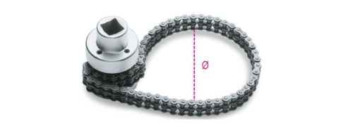 1488/1 1/2"-os láncos olajszűrőleszedő dugókulcs, krómozott - Beta - 014880010