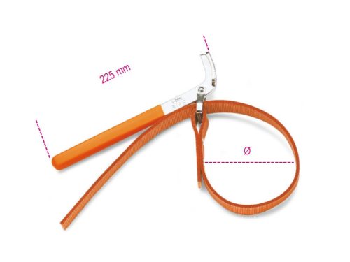 1490/1 Szíjas olajszűrőleszedő, nikkelezett, PVC-bevonatú nyéllel - Beta - 014900001