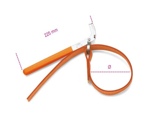 1490/2 Szíjas olajszűrőleszedő, nikkelezett, PVC-bevonatú nyéllel - Beta - 014900002
