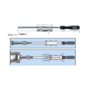 1540 Lehúzókalapács, galvanizált - Beta - 015400001