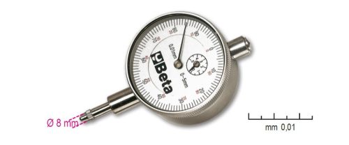 1662/1 Mérőóra, kemény műanyag dobozban, pontosság 0.01 mm - Beta - 016620001