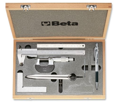1685/C7 7 részes szerszámkészlet méréshez és jelöléshez kofferban - Beta - 016850110