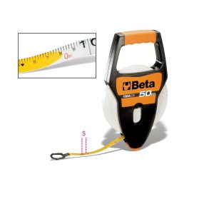   1694A/L50 Fogantyús mérőszalag, ütésálló ABS-ház, PVC borítású üvegszál szalag, Pontossági osztály: III - Beta - 016940250