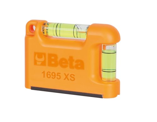 1695XS Zseb vízmérték V-formájú mérőfelülettel, mágneses, profilírozott alumínium 2 törésbiztos libella Pontosság: 1 mm/m - Beta - 016950250