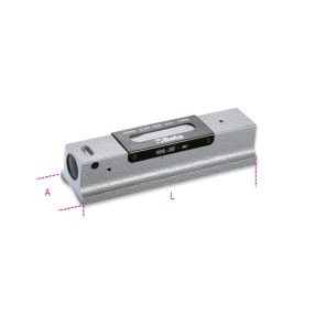   1699L/1 Precíziós vízmérték kokillaöntvény, köszörült prizmaalaplappal, 2 törésbiztos libella, fadobozban, pontosság: 0.02 mm/m - Beta - 016990005