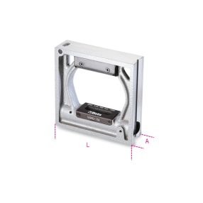   1699Q 150 Precíziós keretes vízmérték, vasöntvény, 2 prizmaalakú és 2 köszörült lapos alappal, 2 törésbiztos libella, pontosság: 0.05 mm/m - Beta - 016990015