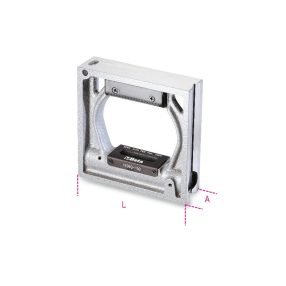   1699Q 200 Precíziós keretes vízmérték, vasöntvény, 2 prizmaalakú és 2 köszörült lapos alappal, 2 törésbiztos libella, pontosság: 0.05 mm/m - Beta - 016990020