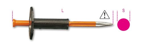 1700N/PM 300 Hegyes véső kézvédővel - Beta - 017000106