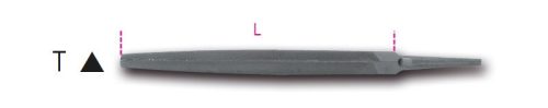 1718A8/T Háromszög egyengető reszelő markolat nélkül - Beta - 017180033