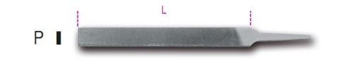 1718A8/P Lapos egyengető reszelő markolat nélkül - Beta - 017180035