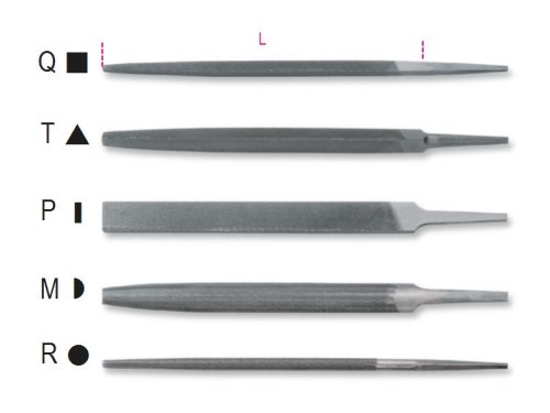 1718A10/Q Szögletes egyengető reszelő markolat nélkül - Beta - 017180041